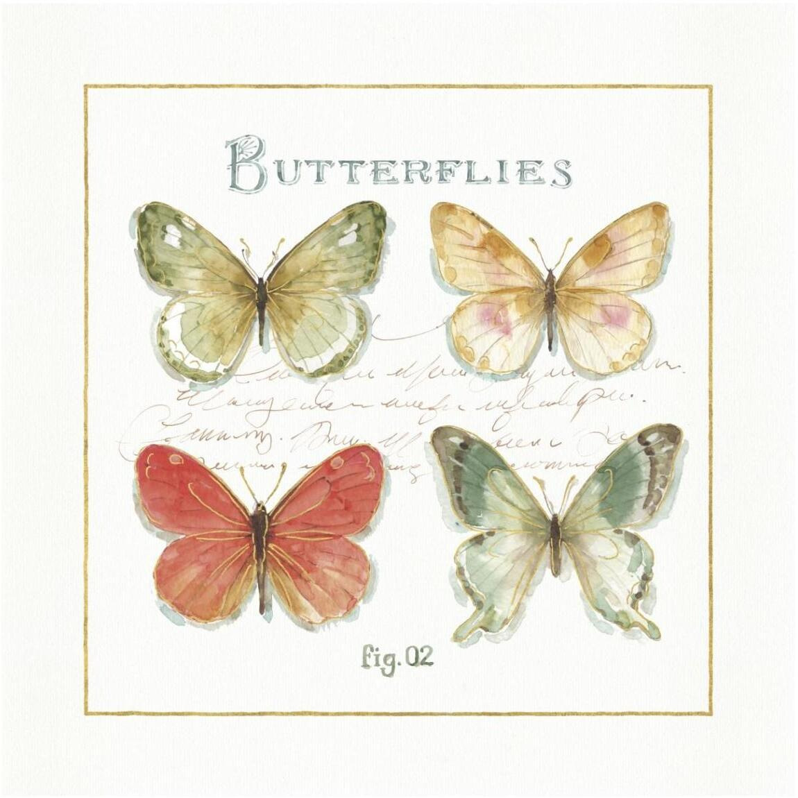 Rainbow Seeds Butterflies III -Paper Art-42&quotx42"