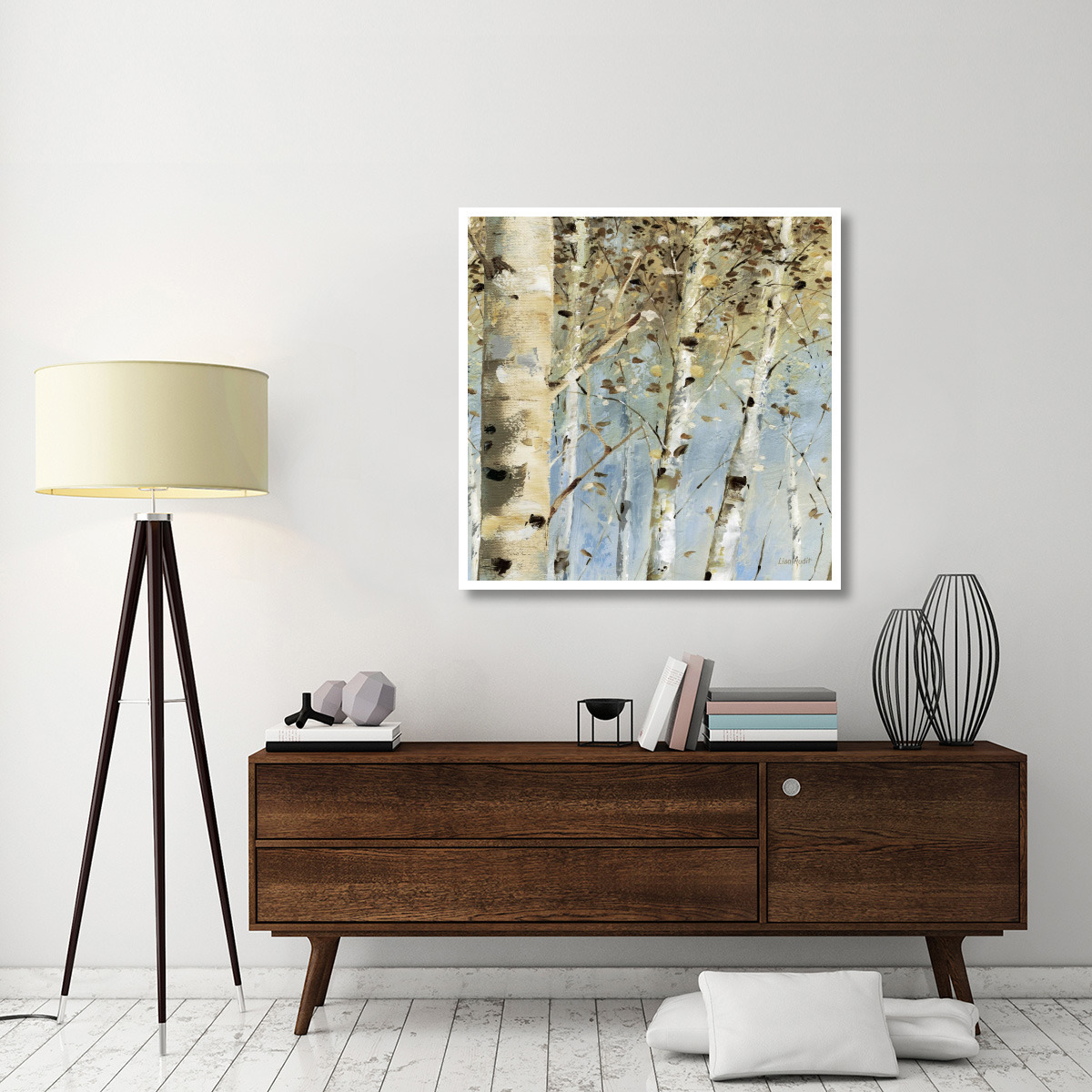 White Forest IV -Paper Art-42&quotx42"