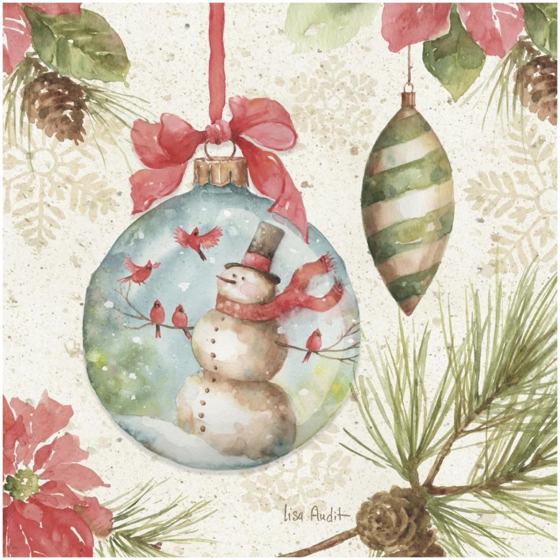 Woodland Holiday IV -Paper Art-32&quotx32"
