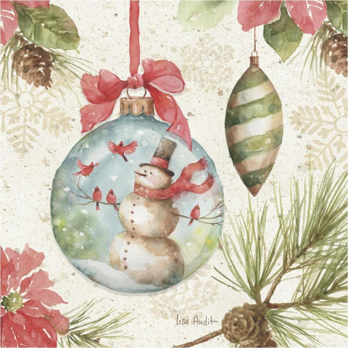 Woodland Holiday IV -Paper Art-38&quotx38"