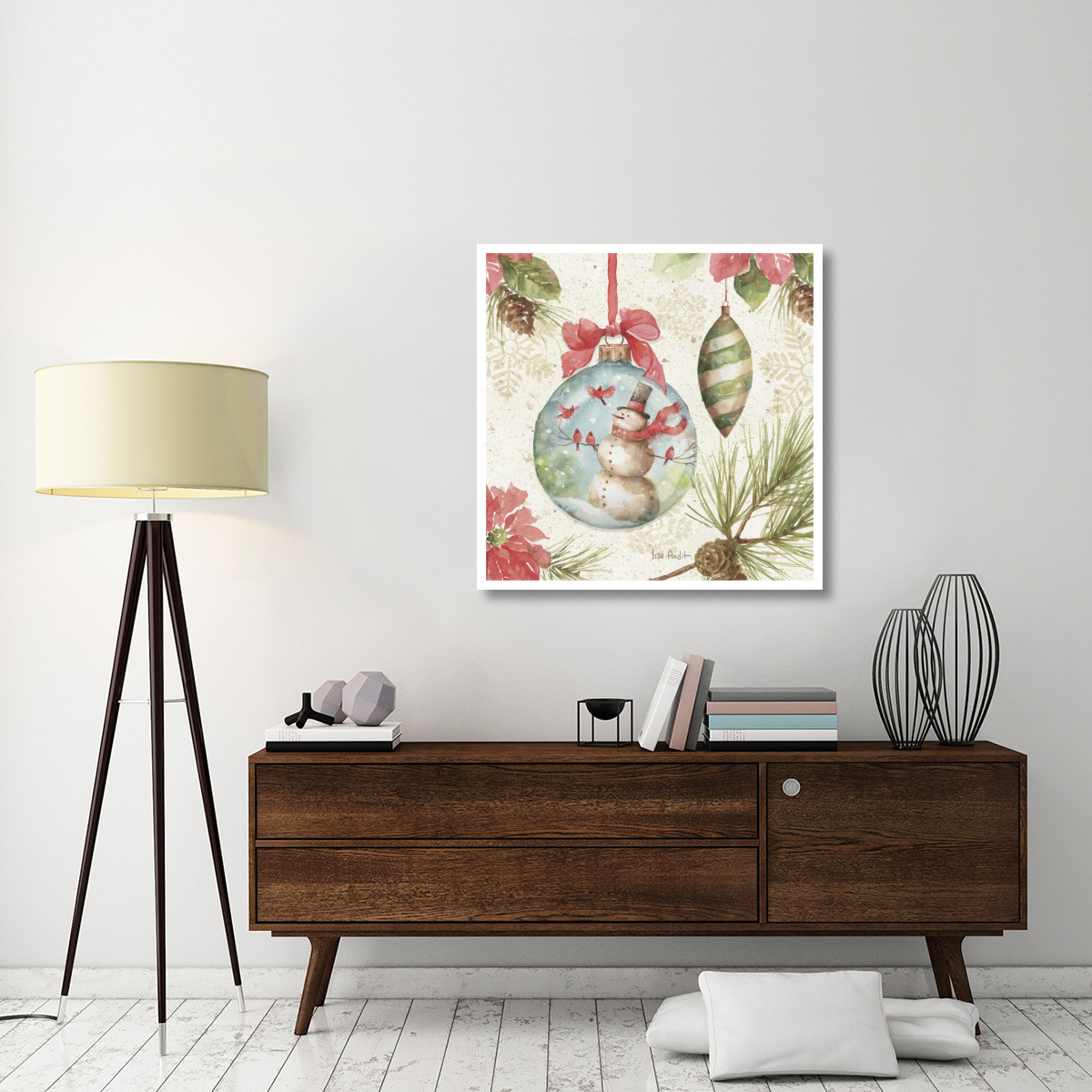 Woodland Holiday IV -Paper Art-38&quotx38"