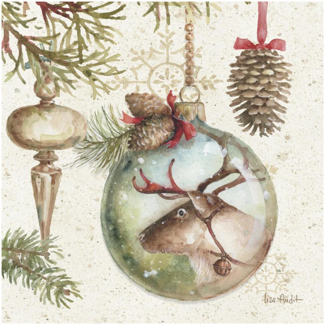 Woodland Holiday III -Paper Art-32&quotx32"