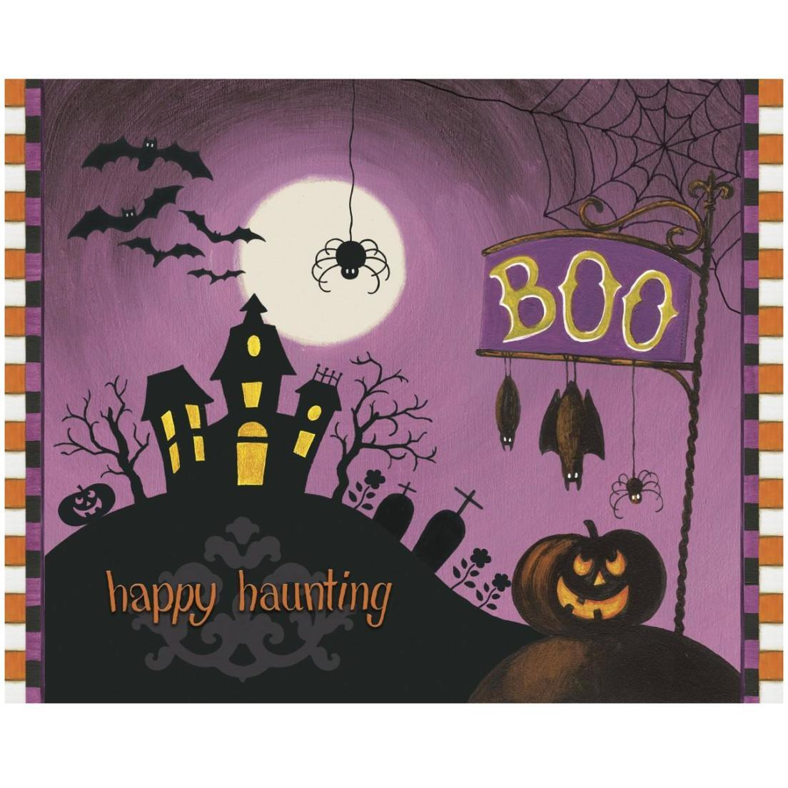 Happy Haunting Boo -Paper Art-22&quotx18"