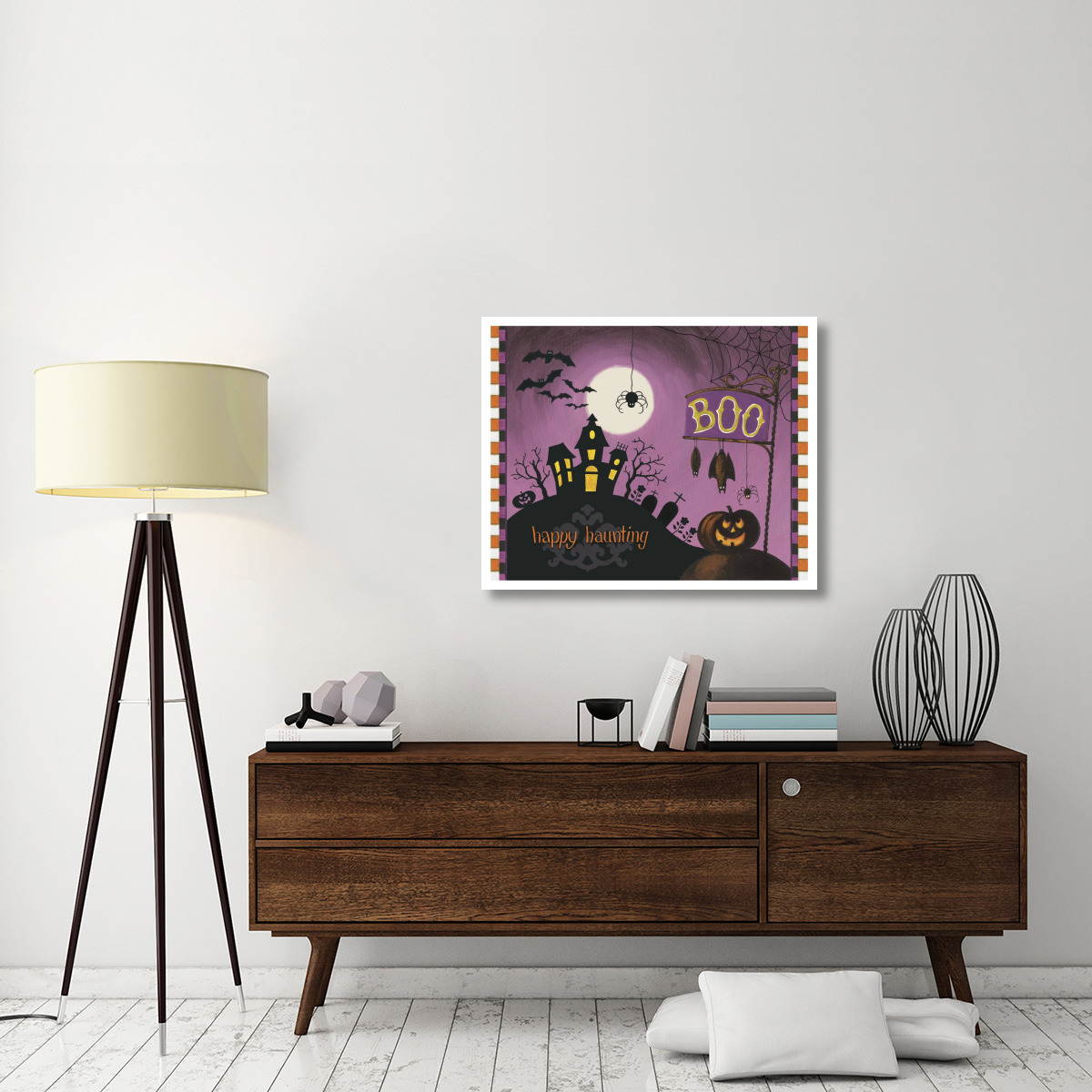 Happy Haunting Boo -Paper Art-37&quotx30"
