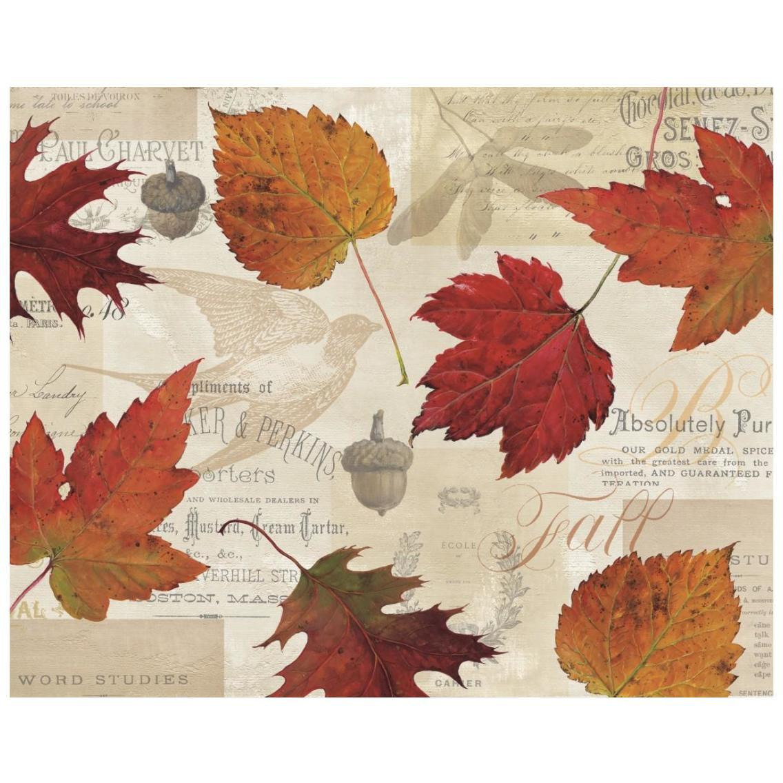 Fall in Love - Autumn Leaves -Paper Art-26&quotx22"