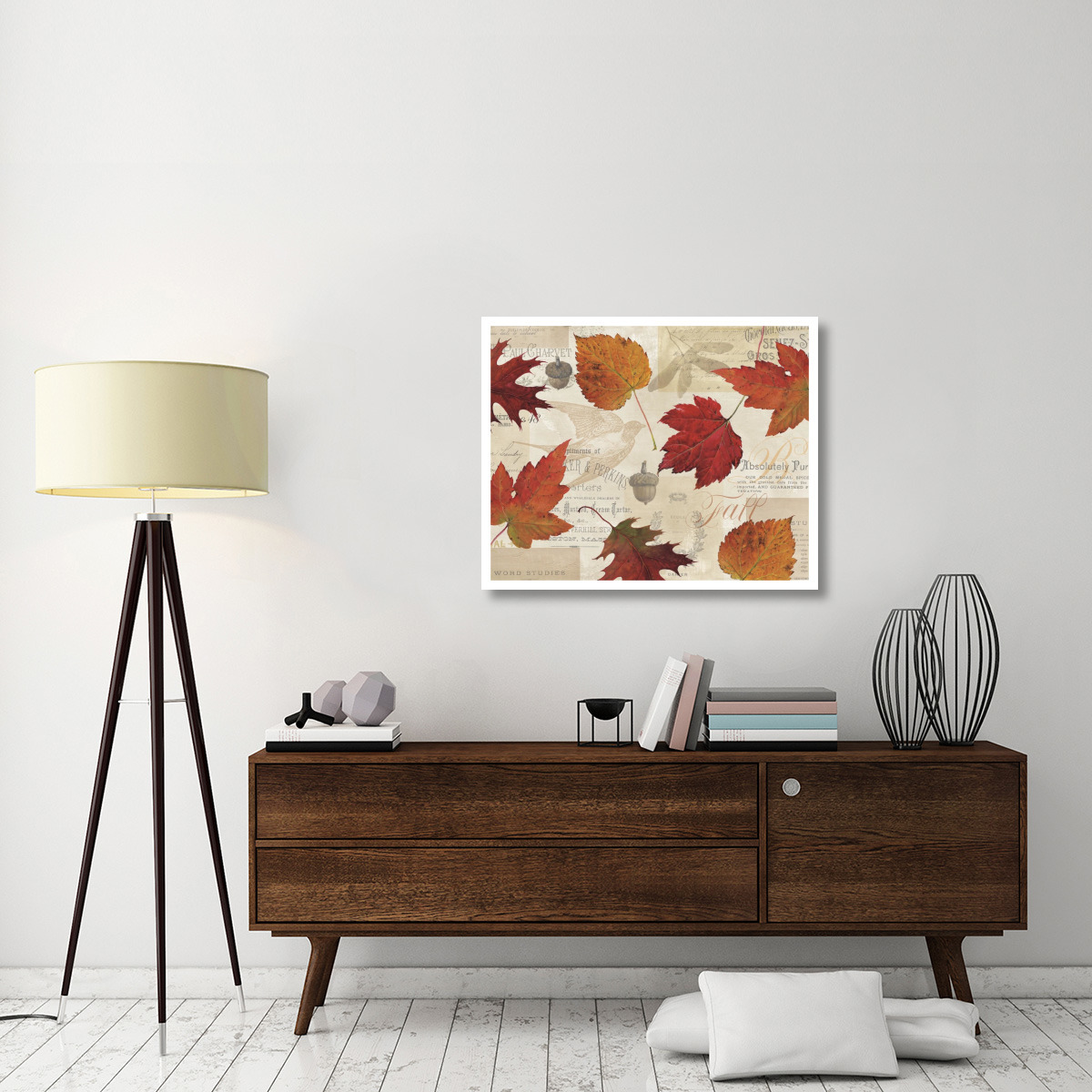 Fall in Love - Autumn Leaves -Paper Art-37&quotx30"