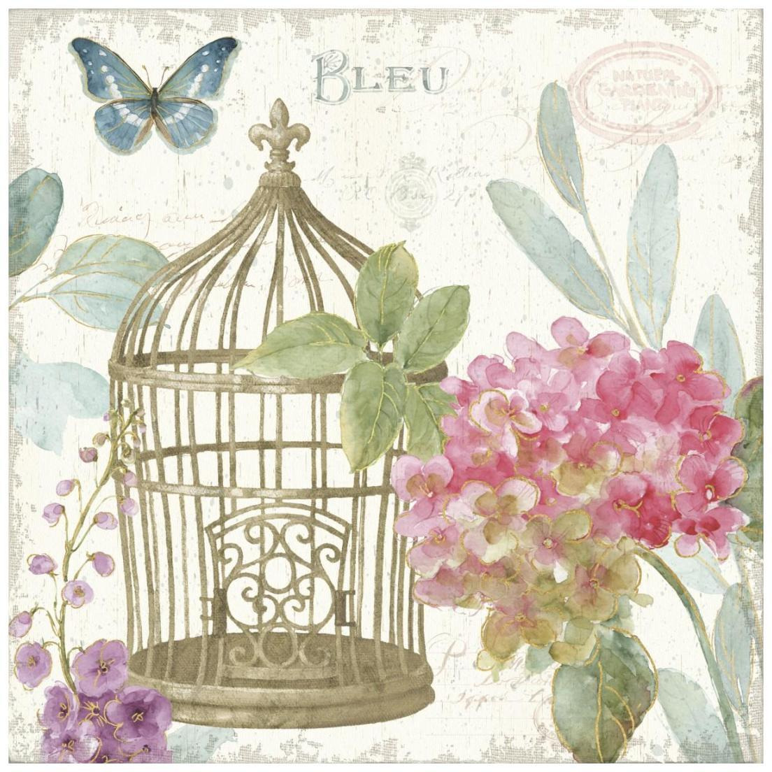 Rainbow Seeds Floral Birdcage II v2 -Paper Art-20&quotx20"