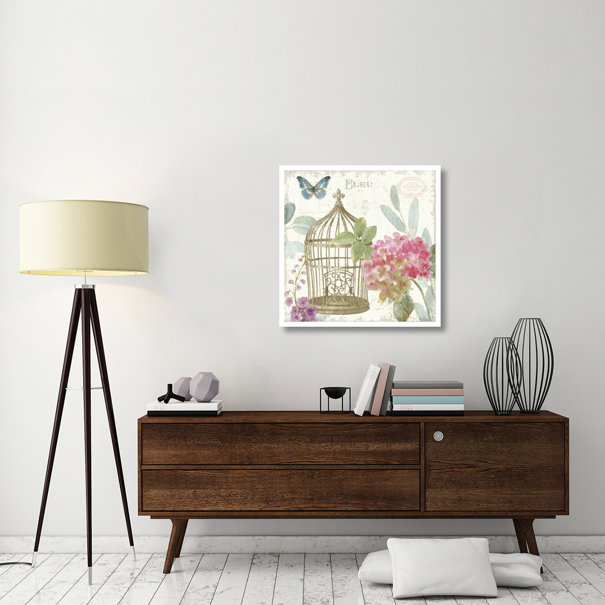 Rainbow Seeds Floral Birdcage II v2 -Paper Art-32&quotx32"