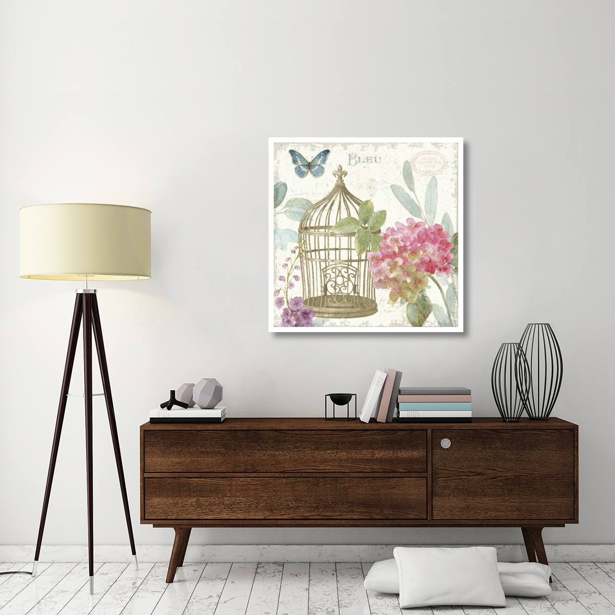 Rainbow Seeds Floral Birdcage II v2 -Paper Art-38&quotx38"