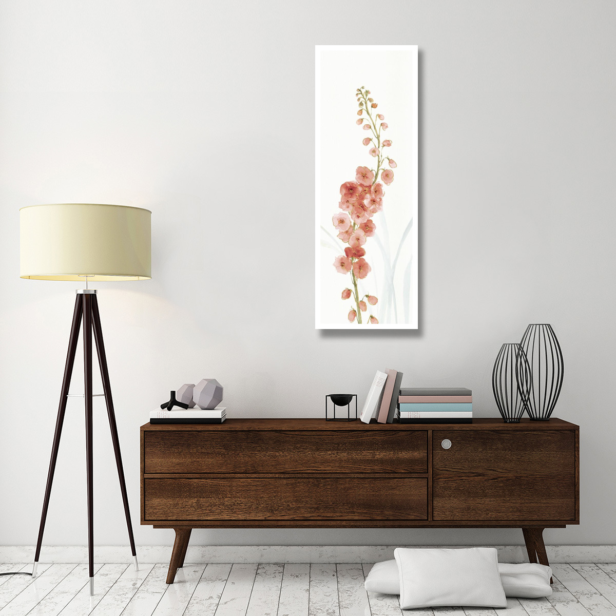 Rainbow Seeds Flowers VII Coral -Paper Art-20&quotx56"