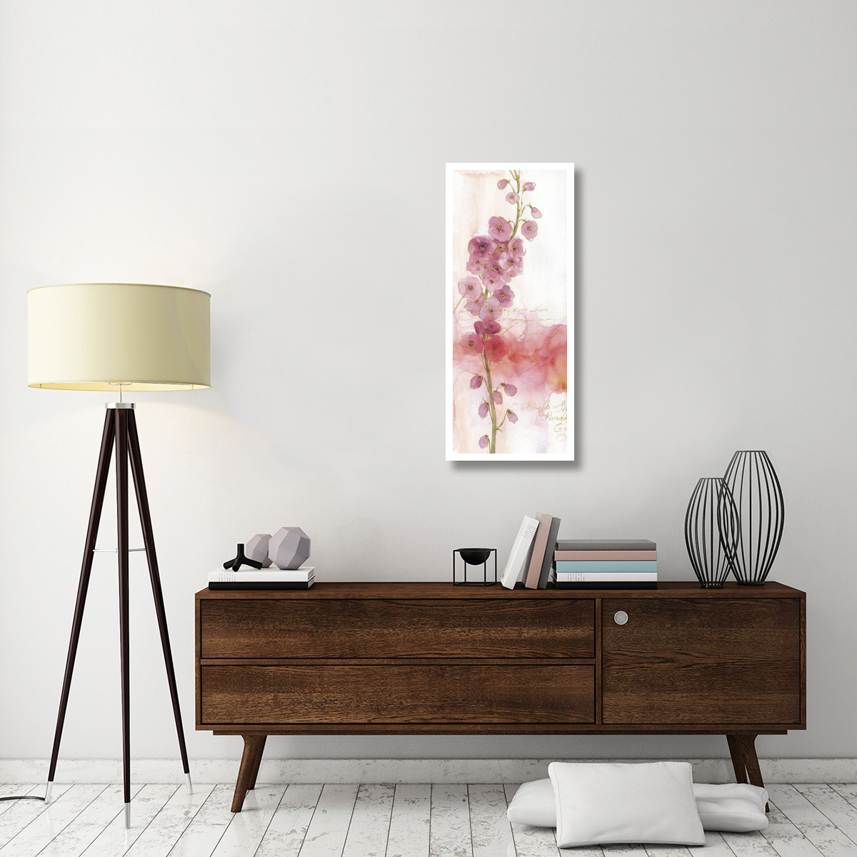 Rainbow Seeds Absract Floral I -Paper Art-18&quotx42"