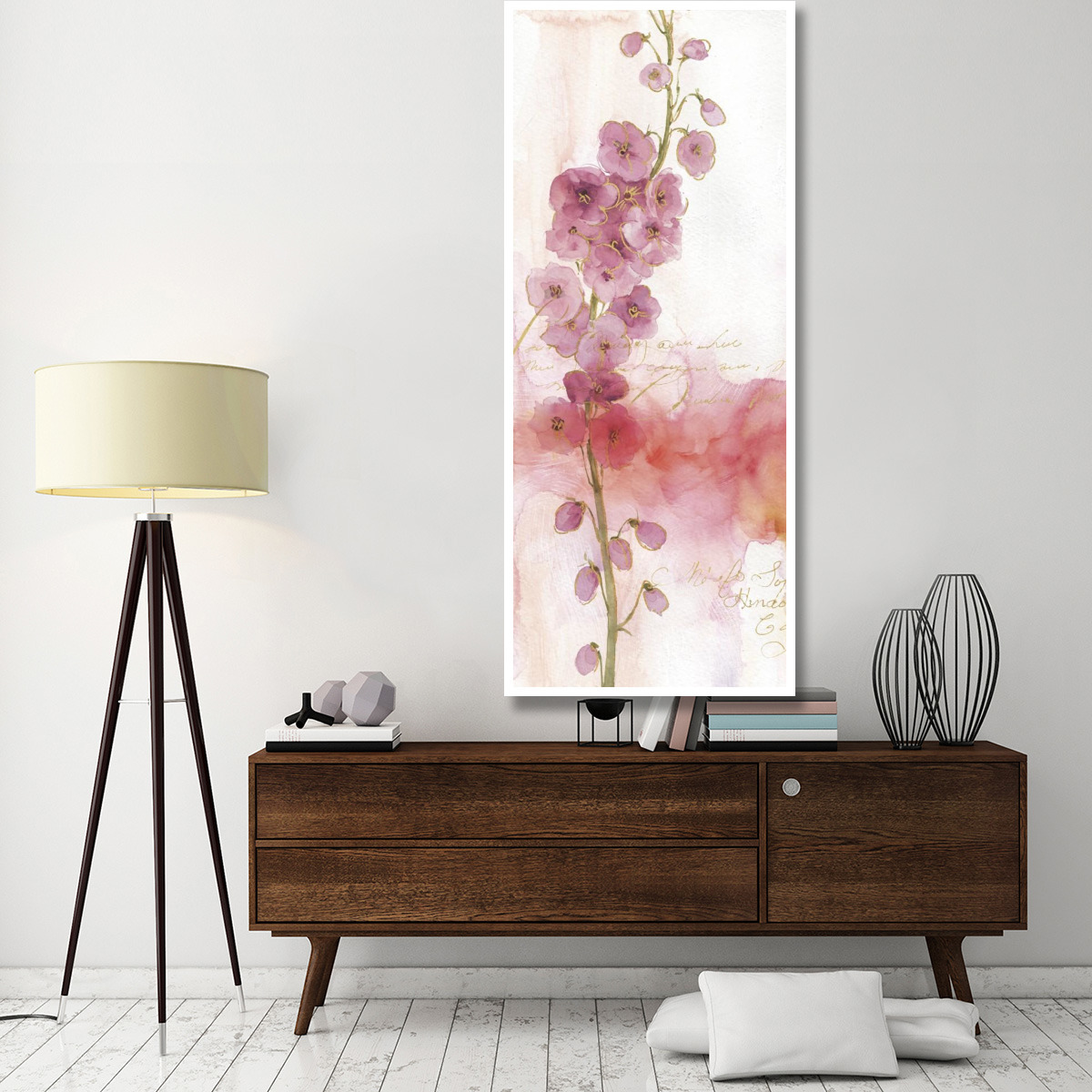 Rainbow Seeds Absract Floral I -Paper Art-32&quotx77"