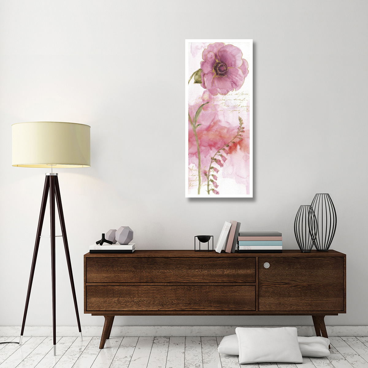Rainbow Seeds Absract Floral II -Paper Art-22&quotx52"