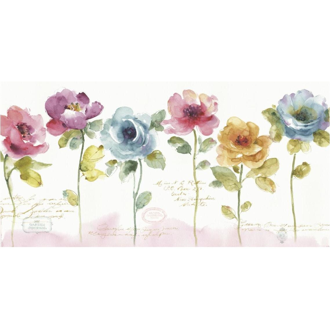 Rainbow Seeds Loose Floral V -Paper Art-38&quotx20"