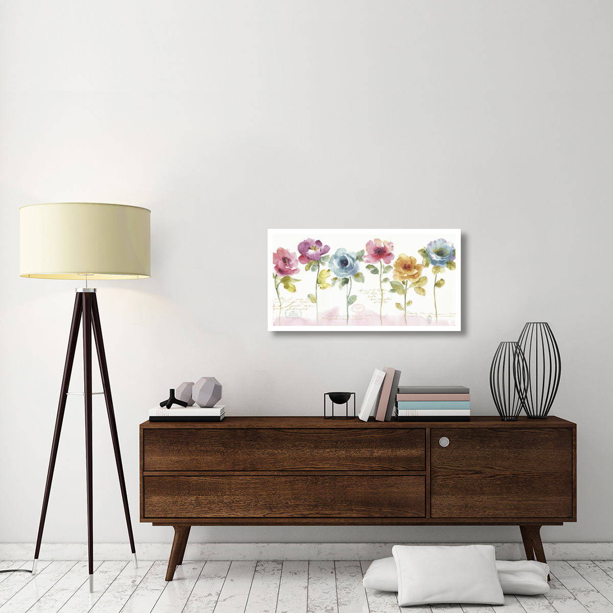 Rainbow Seeds Loose Floral V -Paper Art-38&quotx20"