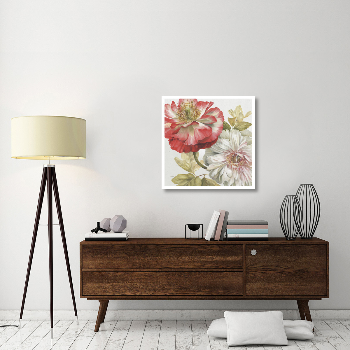 Romantic Afternoon Light Square I -Paper Art-32&quotx32"