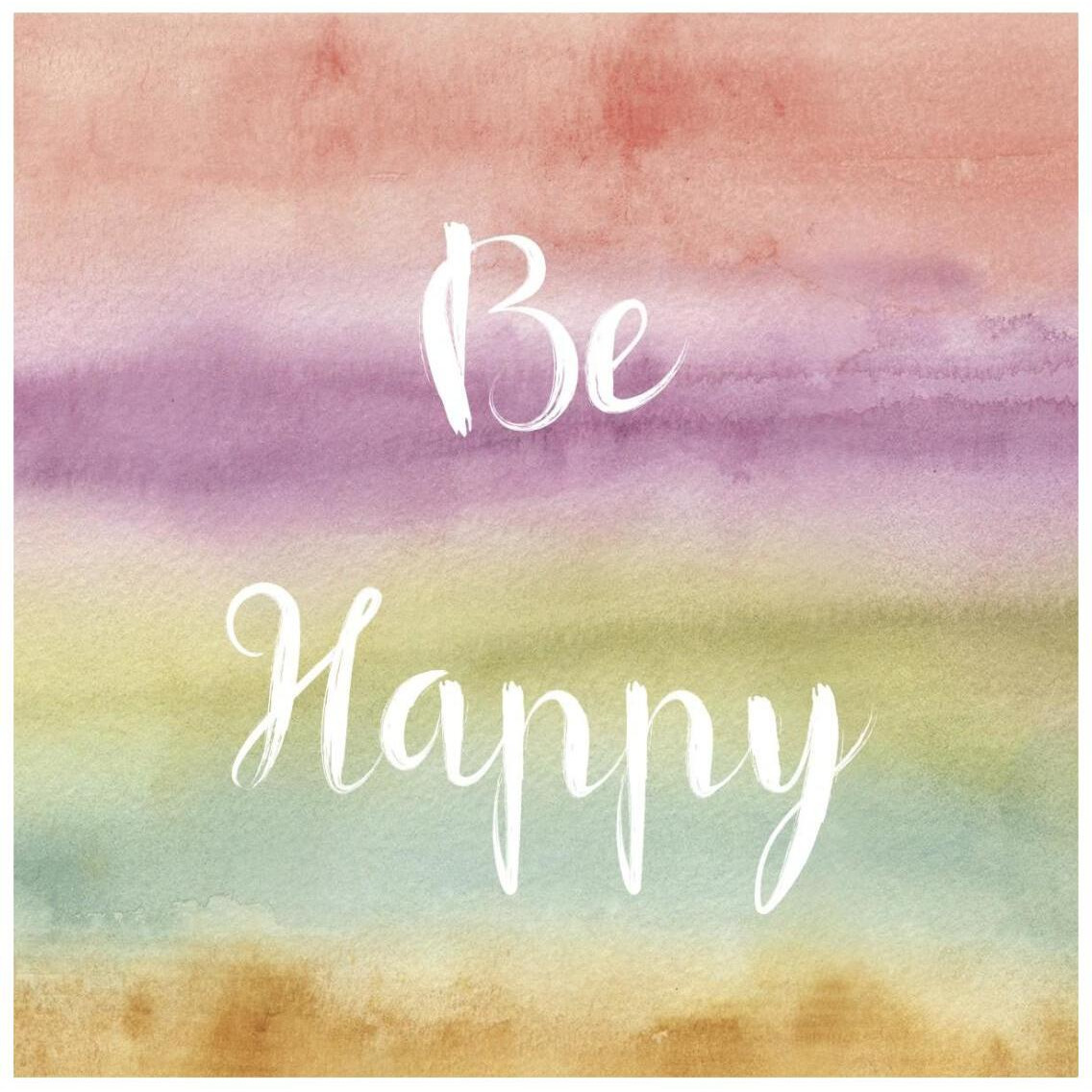 Rainbow Seeds Painted Pattern XIV Happy -Paper Art-26&quotx26"