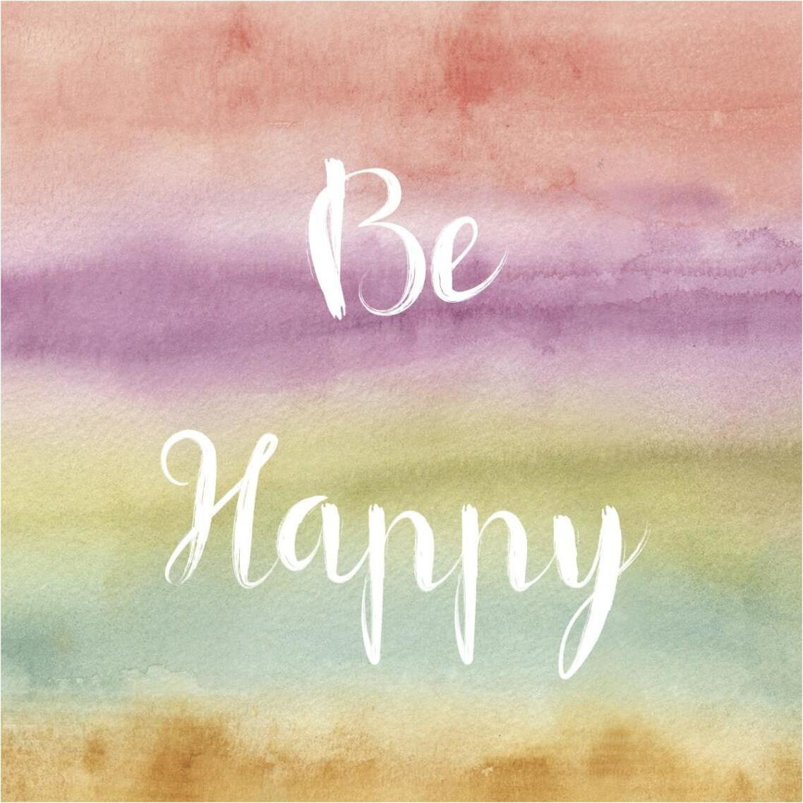 Rainbow Seeds Painted Pattern XIV Happy -Paper Art-38&quotx38"