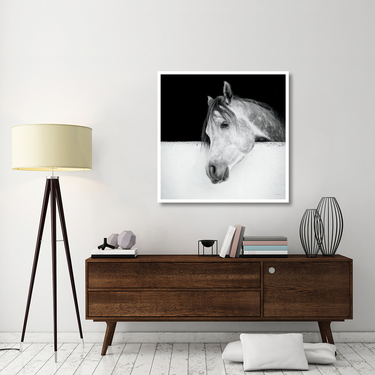 Lonesome Gray -Paper Art-42&quotx42"