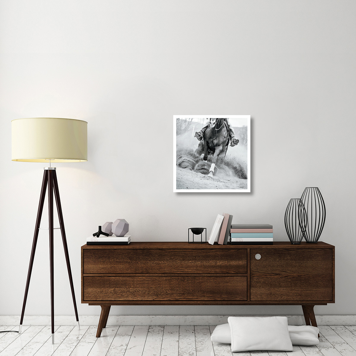 Reining In -Paper Art-26&quotx26"