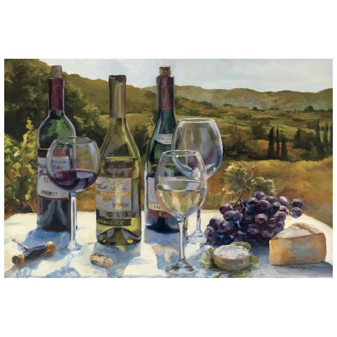 A Wine Tasting -Paper Art-26&quotx18"