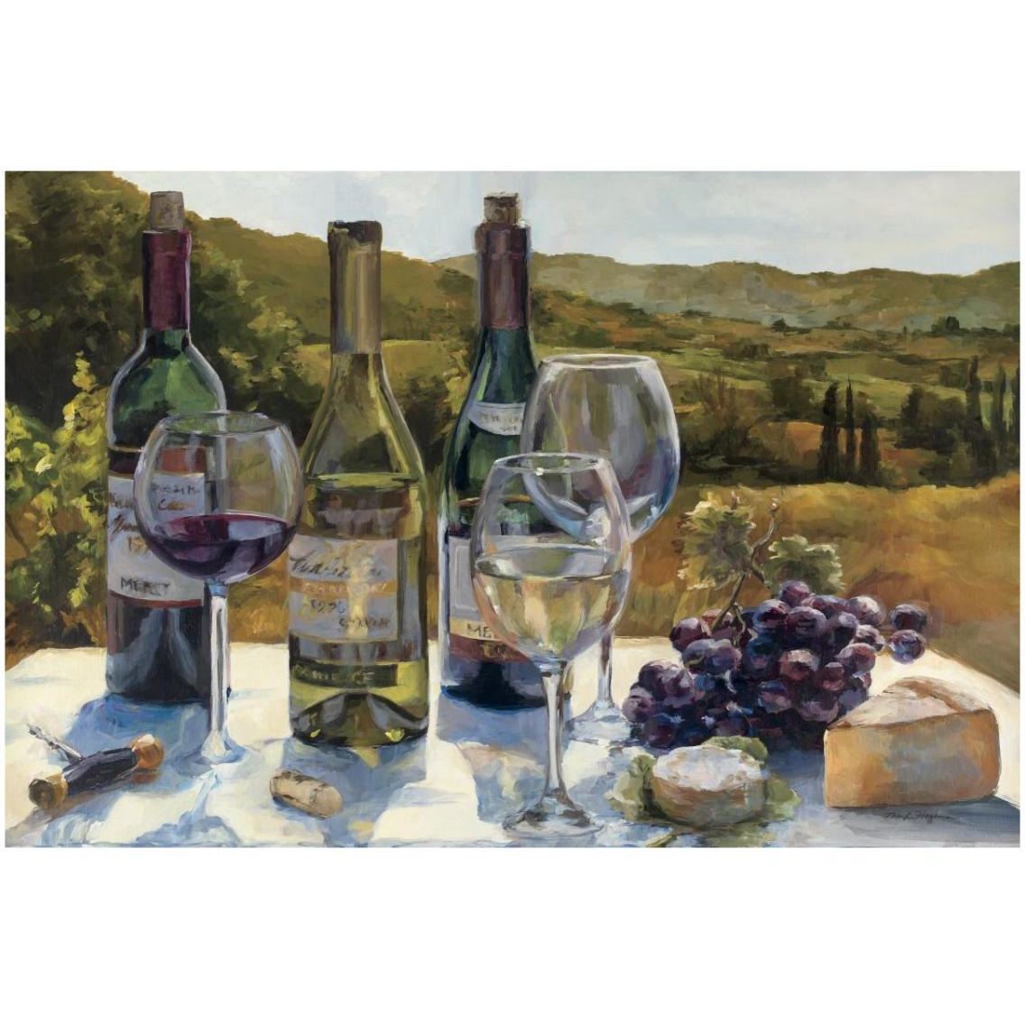A Wine Tasting -Paper Art-32&quotx22"