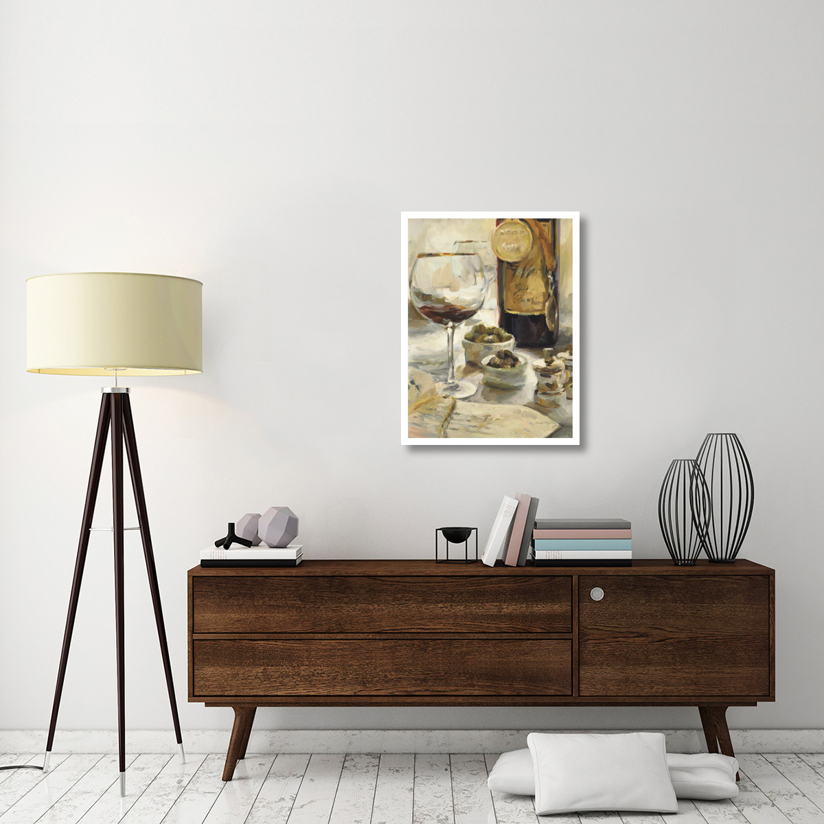Award Winning Wine I -Paper Art-26&quotx34"