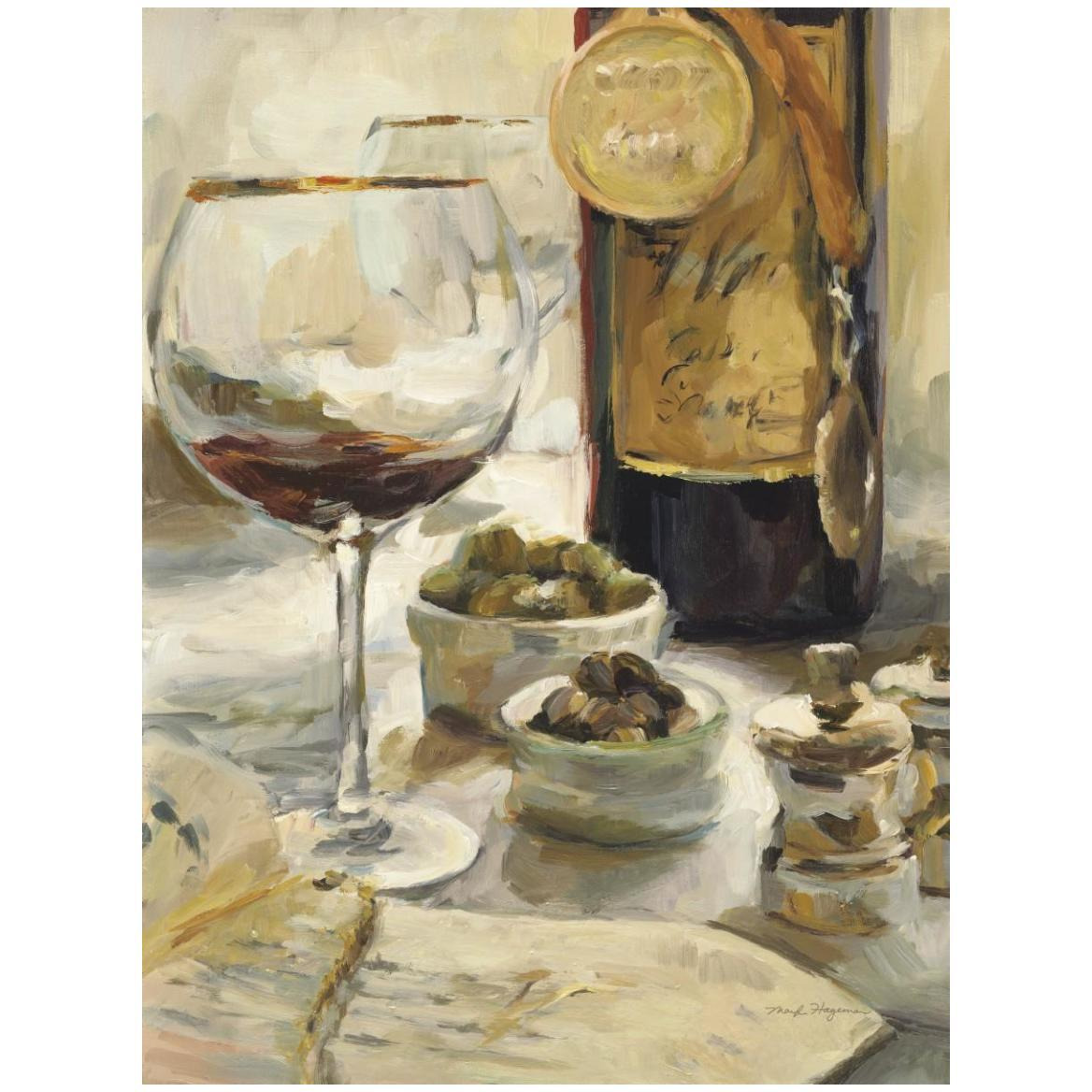 Award Winning Wine I -Paper Art-38&quotx50"