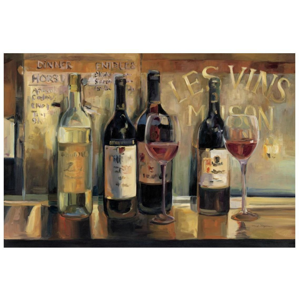 Les Vins Maison Crop -Paper Art-26&quotx18"