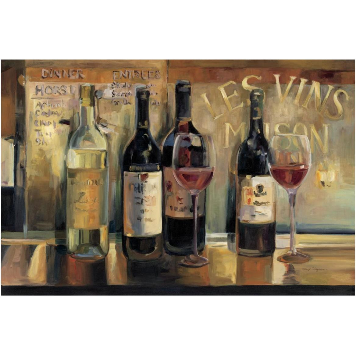 Les Vins Maison Crop -Paper Art-62&quotx42"