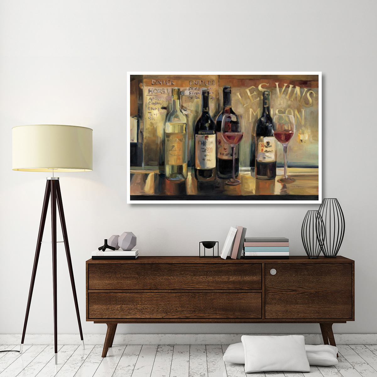 Les Vins Maison Crop -Paper Art-62&quotx42"
