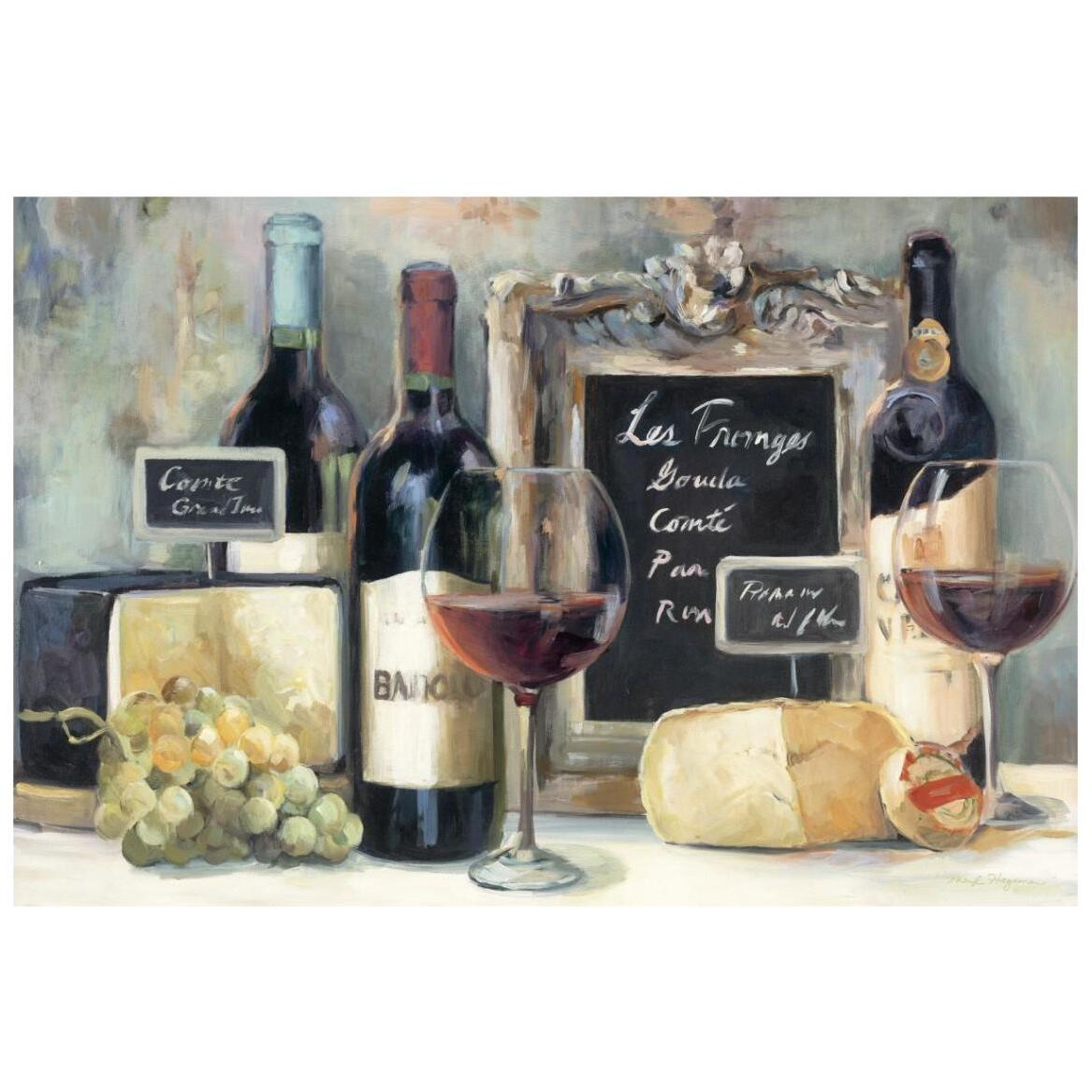 Les Fromages Crop -Paper Art-20&quotx14"
