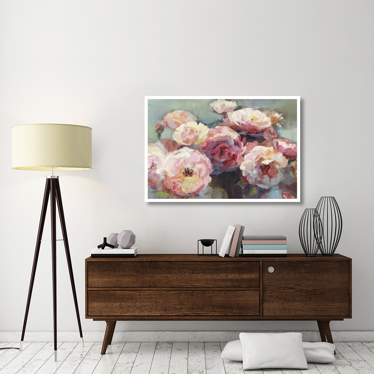 Wild Roses -Paper Art-50&quotx34"