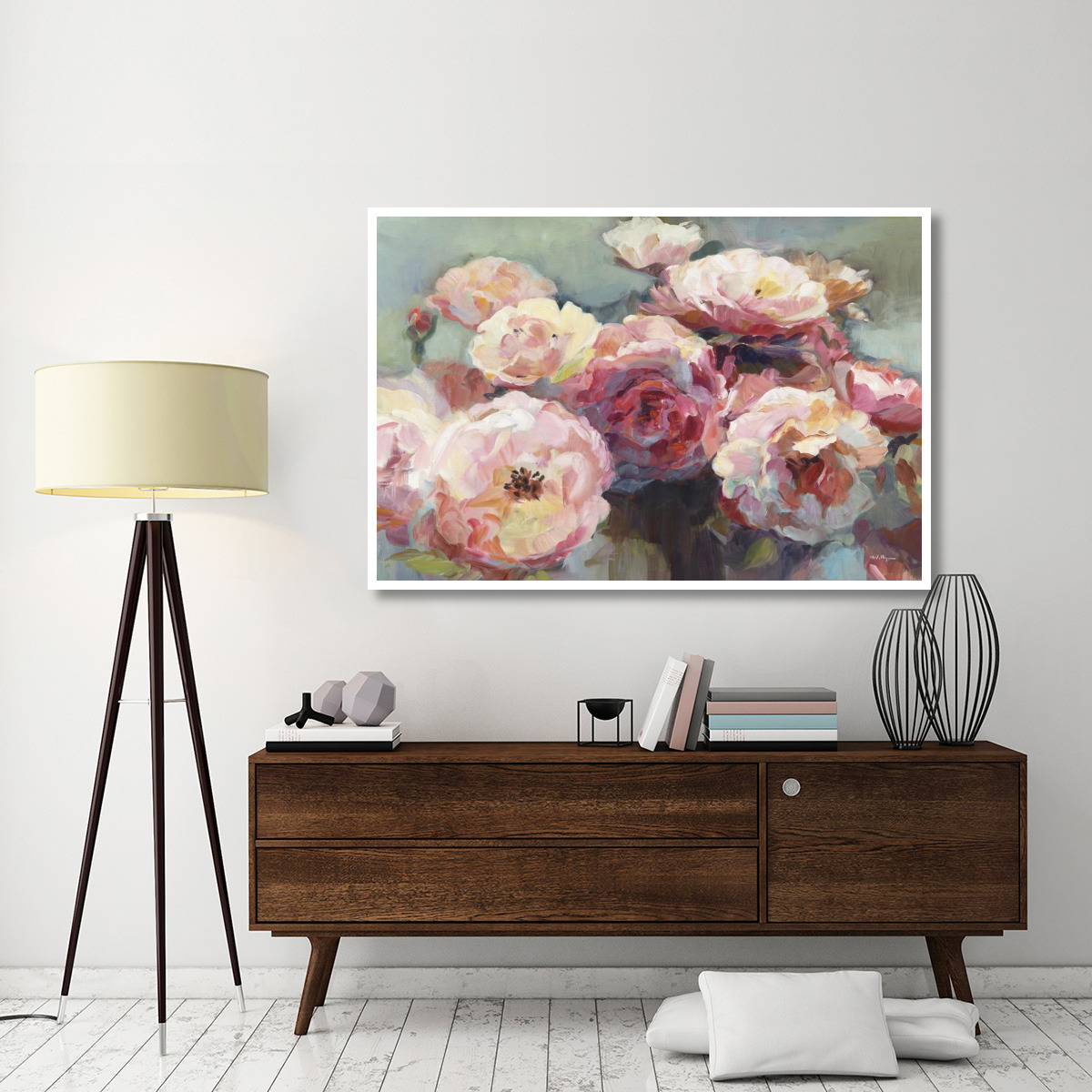 Wild Roses -Paper Art-62&quotx42"