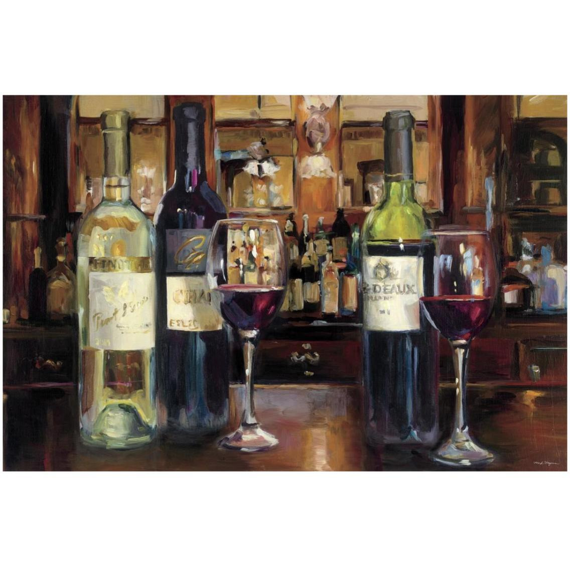 A Reflection of Wine -Paper Art-32&quotx22"