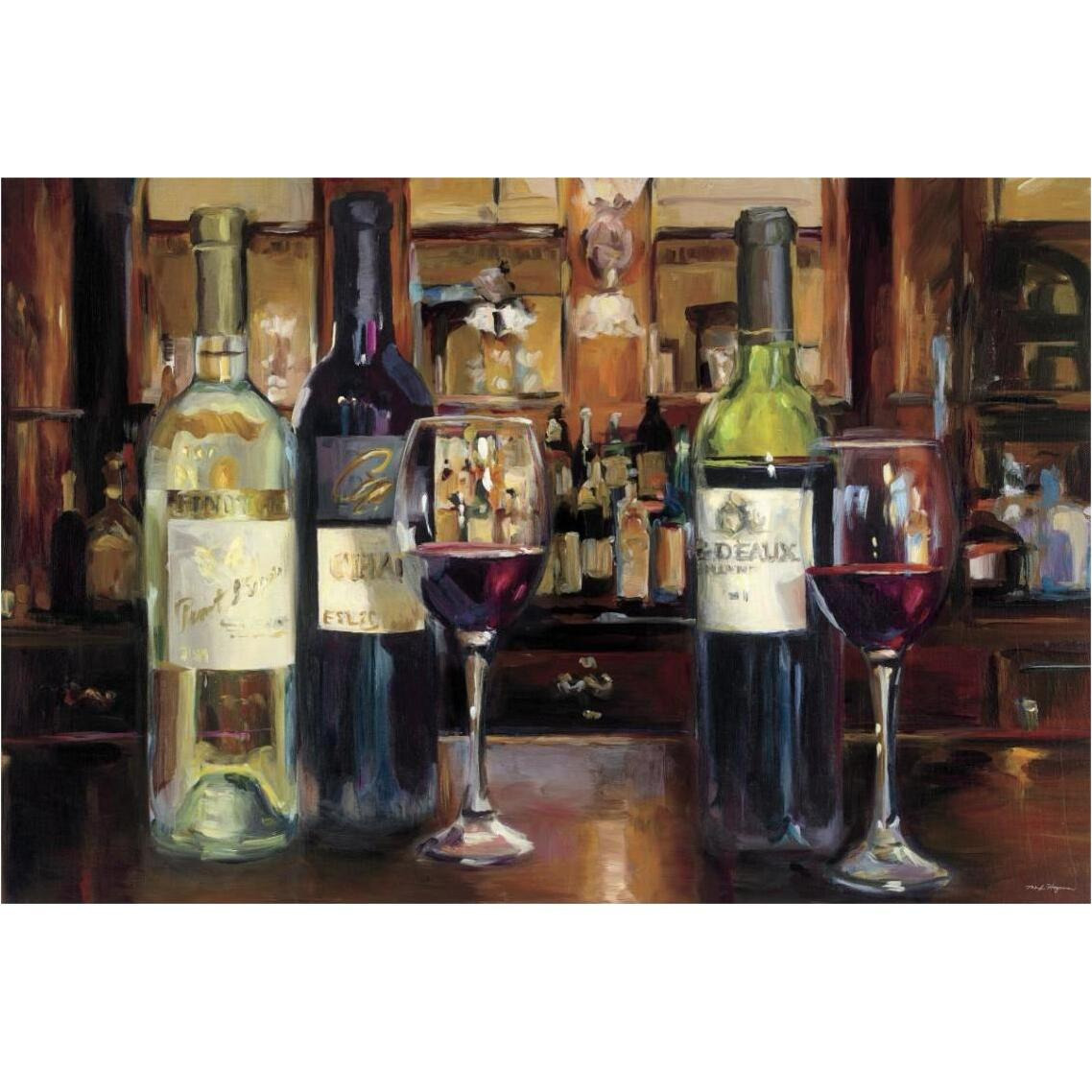 A Reflection of Wine -Paper Art-38&quotx26"