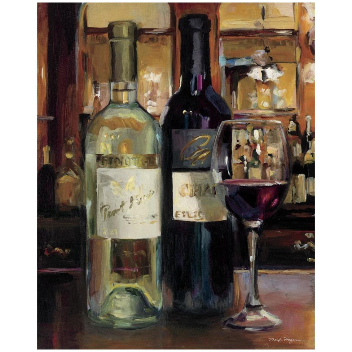 A Reflection of Wine II -Paper Art-24&quotx30"