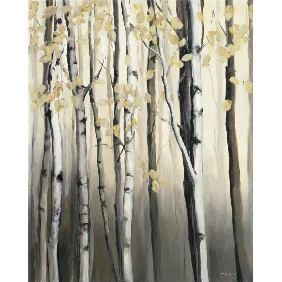 Golden Birch II -Paper Art-30&quotx37"