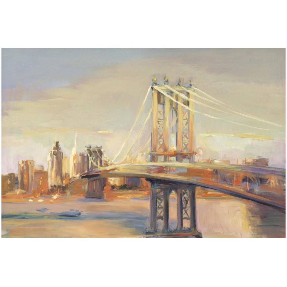 Manhattan Reflection -Paper Art-32&quotx22"