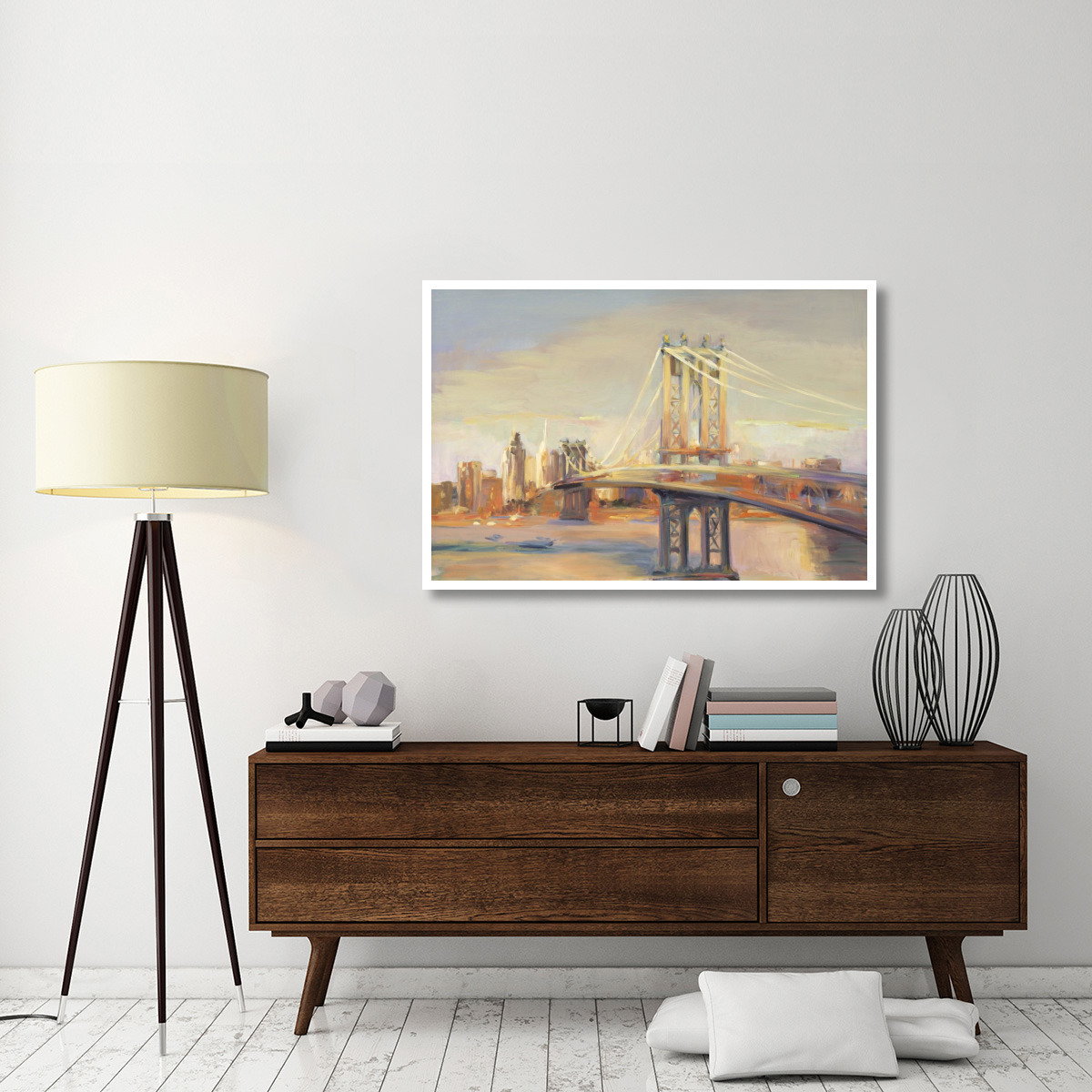 Manhattan Reflection -Paper Art-50&quotx34"