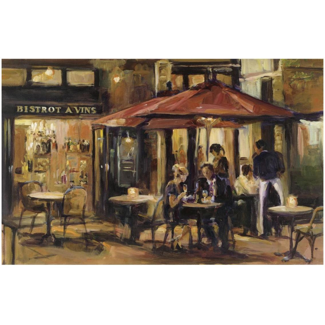 Bistrot A Vins Warm Crop -Paper Art-32&quotx22"