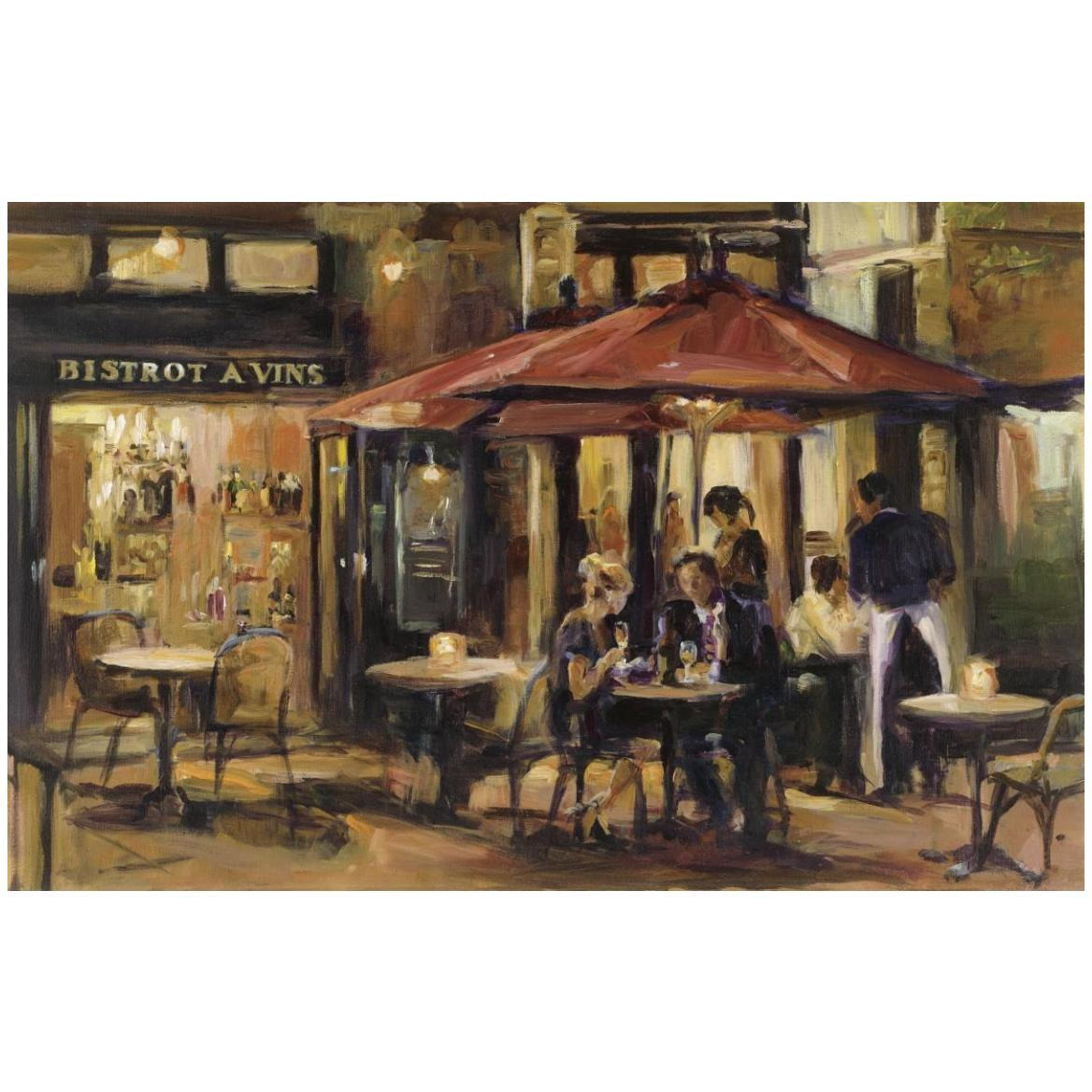Bistrot A Vins Warm Crop -Paper Art-50&quotx34"