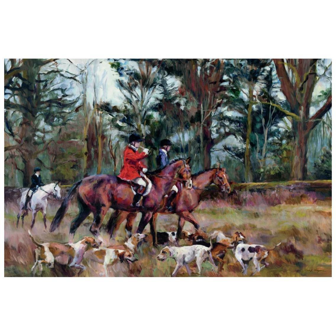 Foxhunt -Paper Art-26&quotx18"
