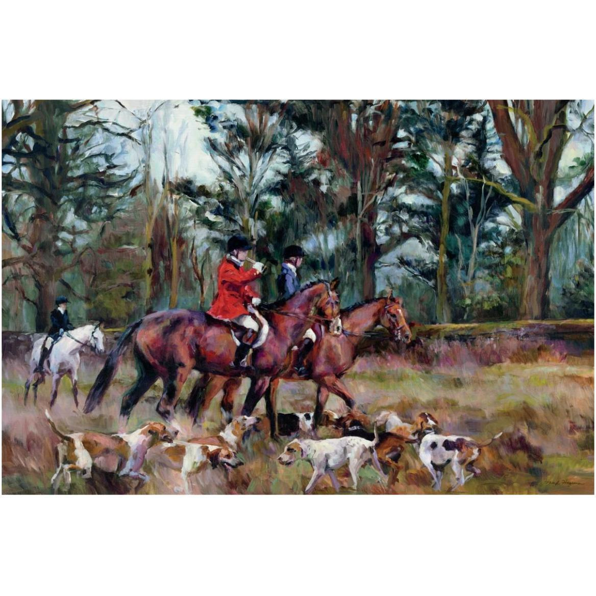 Foxhunt -Paper Art-62&quotx42"