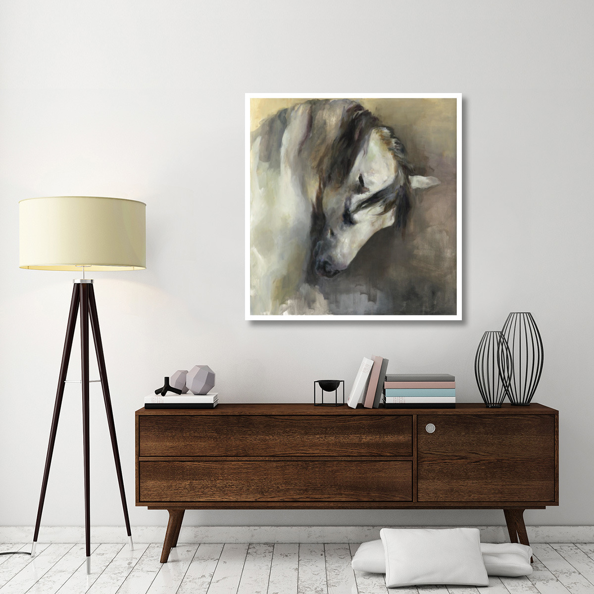 Classical Horse -Paper Art-43.8&quotx46"
