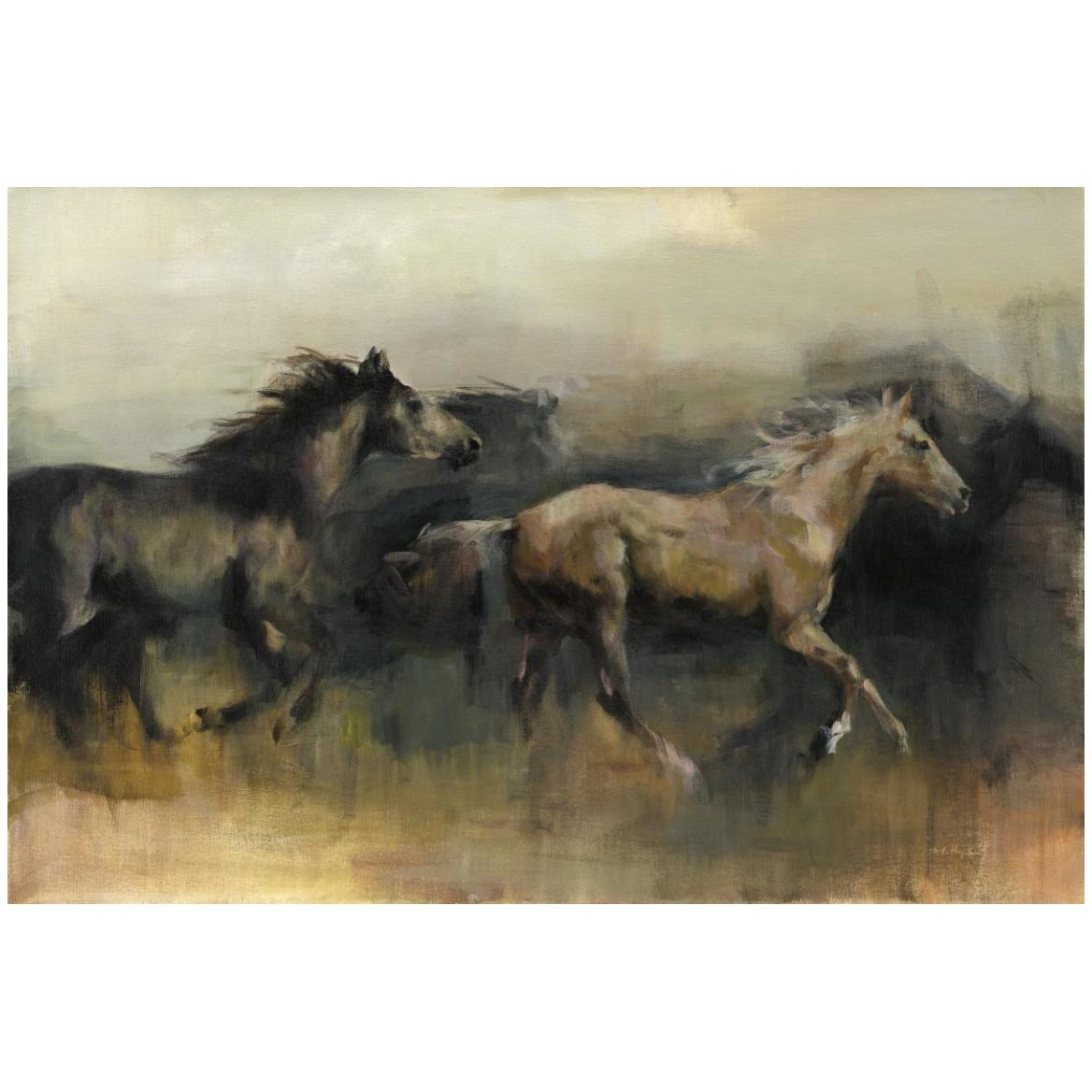 Roaming the West -Paper Art-50&quotx34"