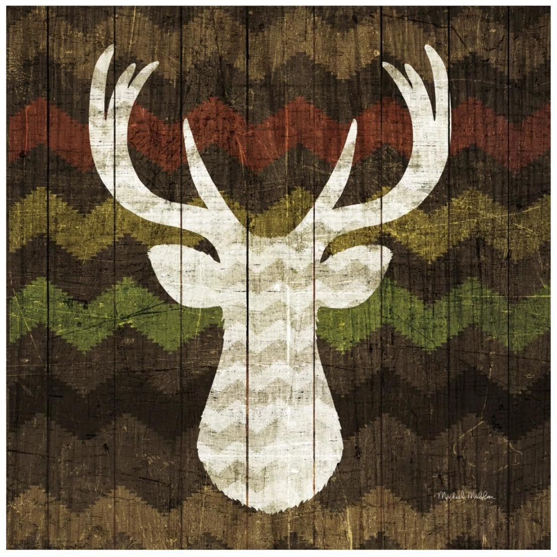 Southwest Lodge Deer II -Paper Art-20&quotx20"