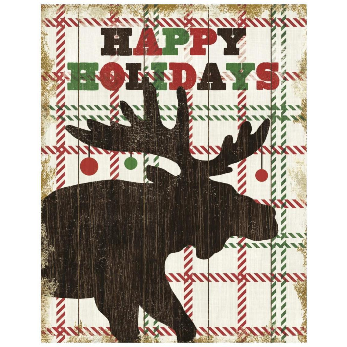 Simple Living Holiday Moose -Paper Art-22&quotx26"