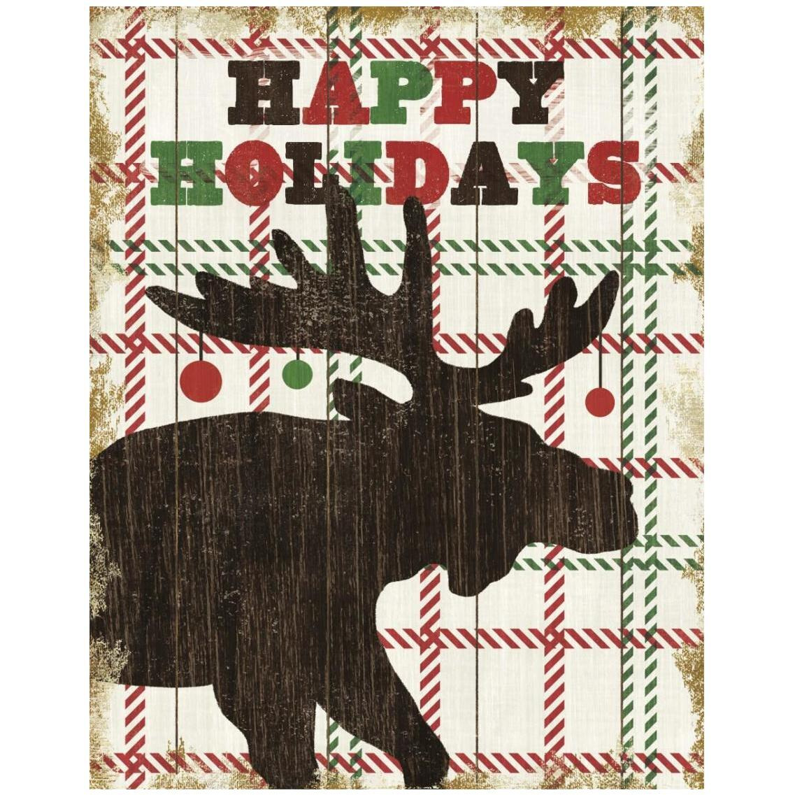 Simple Living Holiday Moose -Paper Art-24&quotx30"