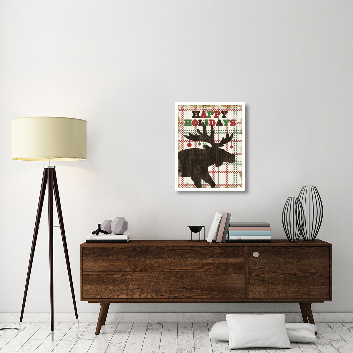 Simple Living Holiday Moose -Paper Art-24&quotx30"